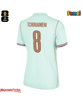 Franța Aurelien Tchouameni #8 Echipament de Fotbal Replică Mondial 2026 Femei Deplasare